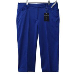 Zac & Rachel Capri Pants Womens 14 Curvy Fit Blue